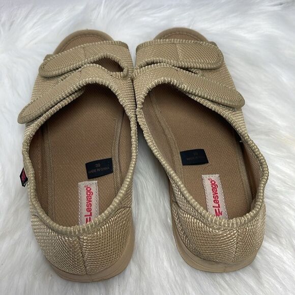 W Lesvago Beige Adjustable Diabetic/Edema/Arthritis Sz 8 - Picture 4 of 8